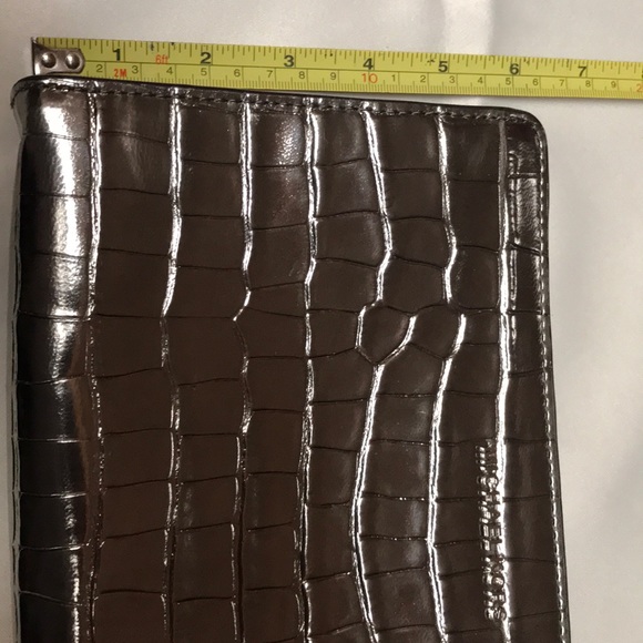 Michael Kors silver Travel Metallic Leather Clutch - Picture 6 of 7